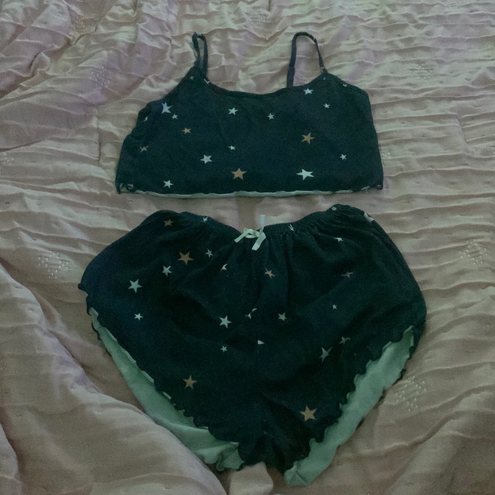 ROMWE STAR PAJAMA SET S